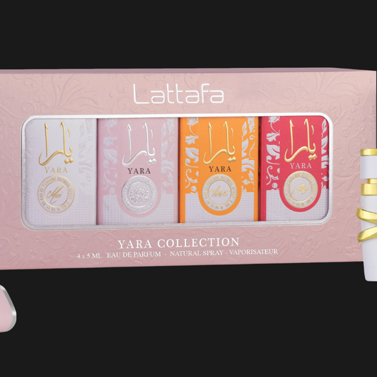 Yara 5ml Collection Lattafa – Coffret Miniaturas Gold Scents