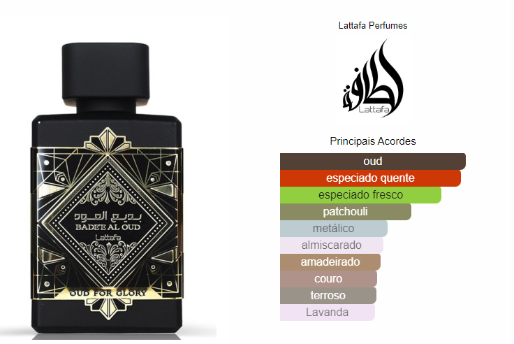 Lattafa Badee Al Oud - Oud For Glory - Eau de Parfum 100ml | Fragrância Unissex de Luxo