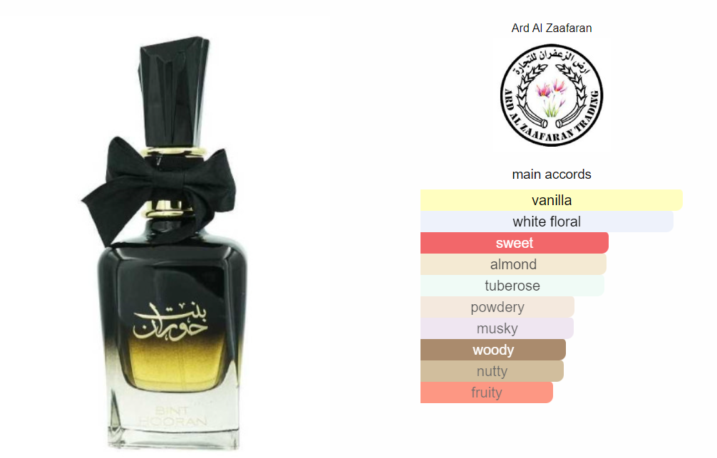 Bint Hooran: Perfume Árabe Oriental Premium | Fragrância Unissex Luxuosa