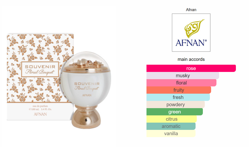 Afnan Souvenir Floral Bouquet Eau De Parfum 100ml for Women