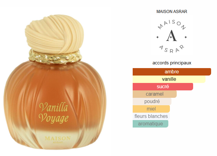 Perfume Vanilla Voyage Maison Asrar 100ml – Oriental Unissex