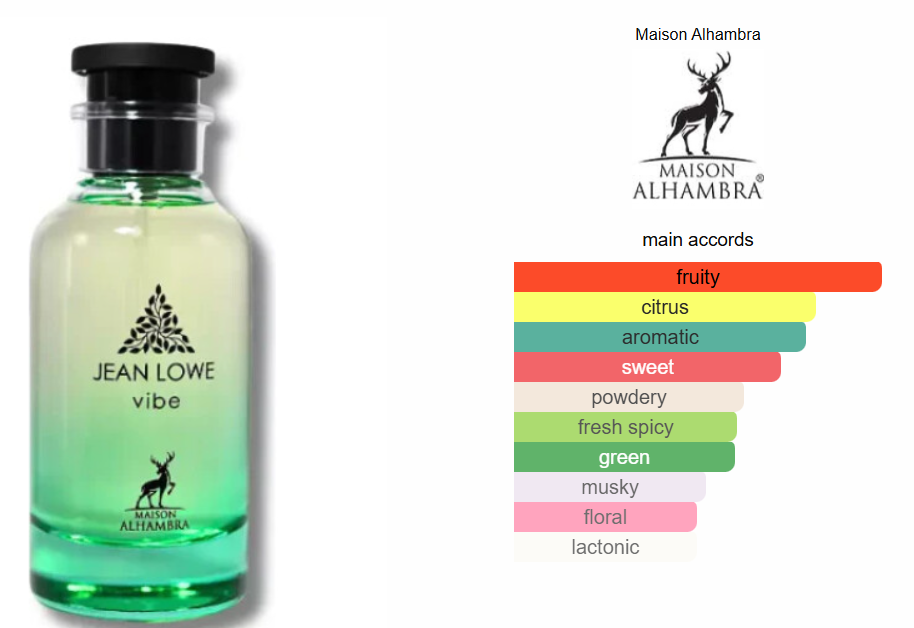 Jean Lowe Vibe - Maison Alhambra Eau de Parfum Unissexo 100ml