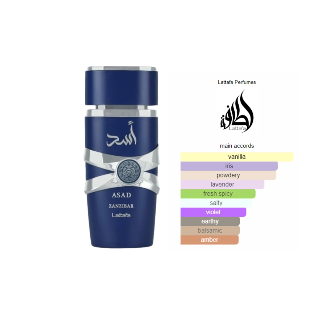 Lattafa Asad Zanzibar | Eau de Parfum 100ml de Luxo Oriental