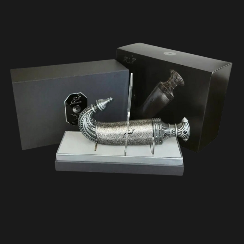 PREÇO ESPECIAL SUPORTE DE ACRILICO DANIFICADO NO TRANSPORTE Khanjar - Lattafa Niche Emarati Eau de Parfum Unissexo 85ml