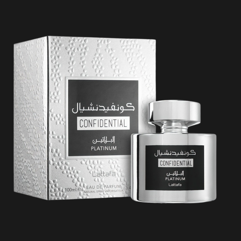 Confidential Platinum - Lattafa Eau de Parfum Masculino 100ml