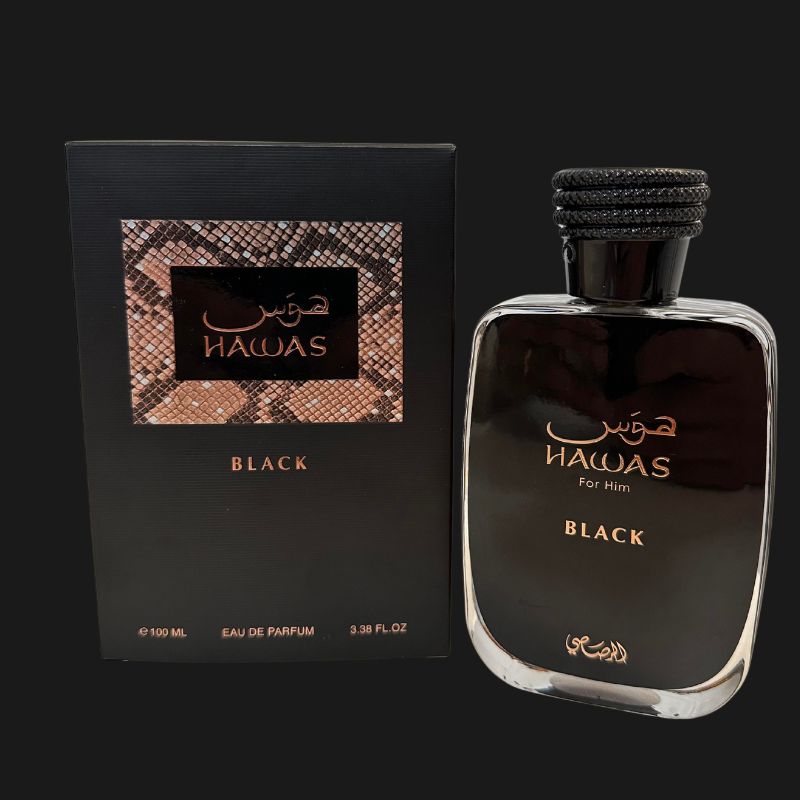 Perfume Masculino Rasasi Hawas Black EDP 100ml Amadeirado Moderno