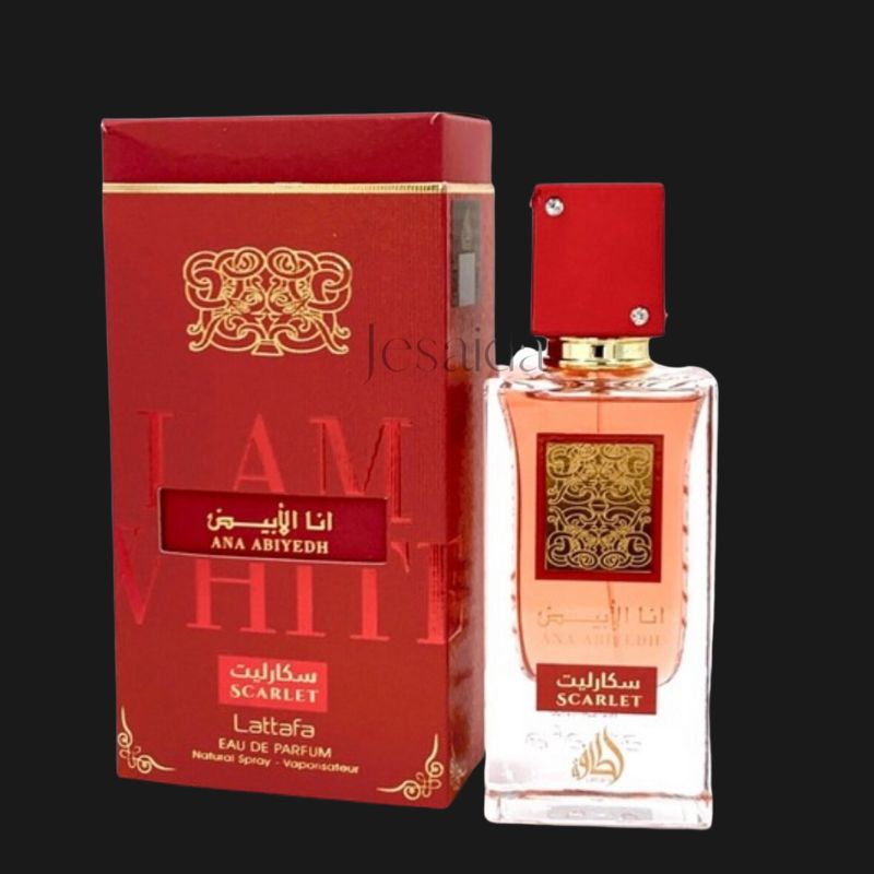 Lattafa Ana Abiyedh Scarlet Eau de Parfum Unissex Frutado Floral Gourmand