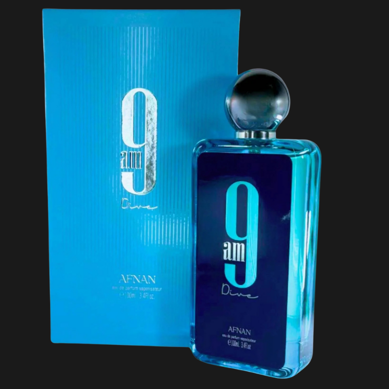 AFNAN 9 am Dive: Eau de Parfum Masculino Aquático 100ml | Fragrância Premium
