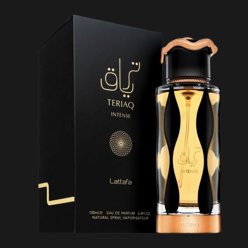 Perfume Teriaq Intense Lattafa 100ml Unissexo Oriental Especiado