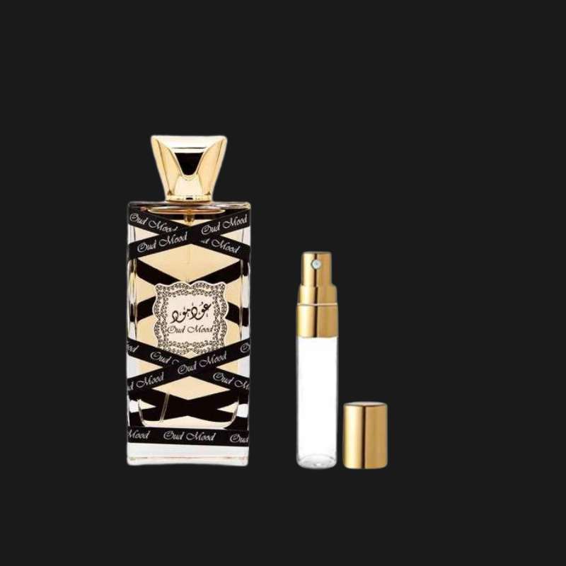 Decant Lattafa Oud Mood Perfume | Floral, Âmbar, Almiscarado e Amadeirado