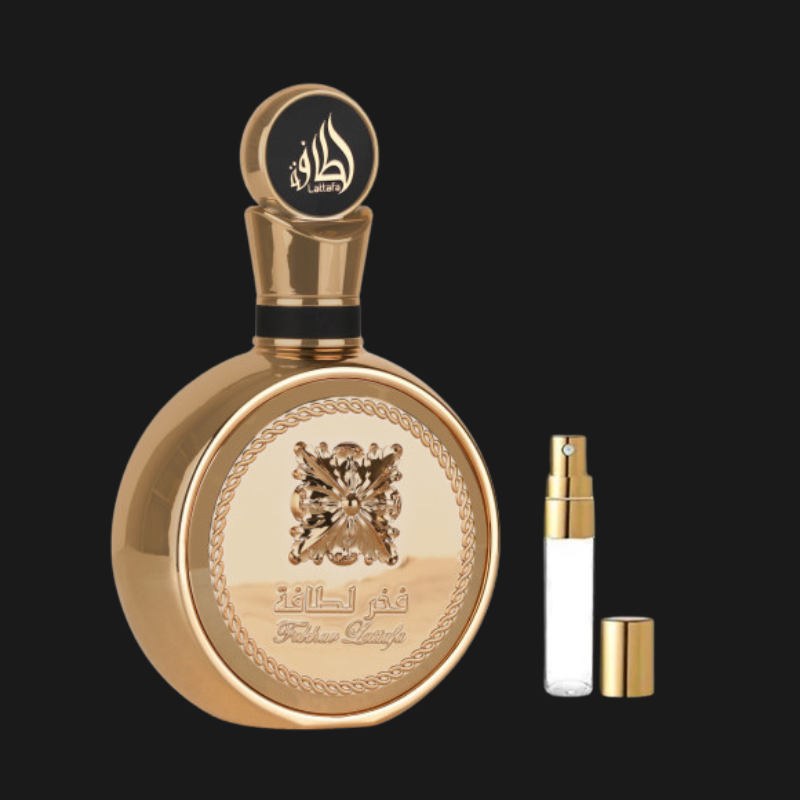 Lattafa Fakhar Gold Extrait de Parfum Decant - Unisex Luxury Fragrance
