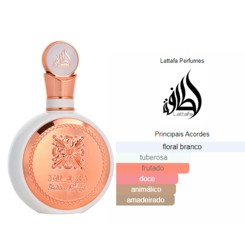 Fakhar Rose Perfume Lattafa Unissex Eau de Parfum 100ml Floral Oriental