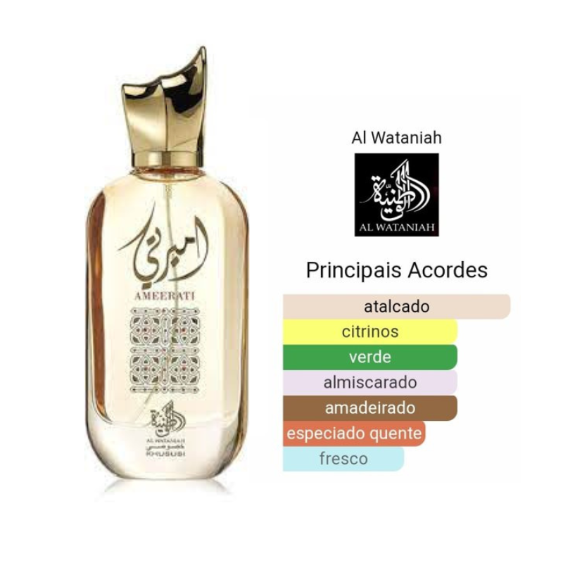 Ameerati Al Wataniah: Eau de Parfum Feminino Árabe 100ml | Fragrância Premium
