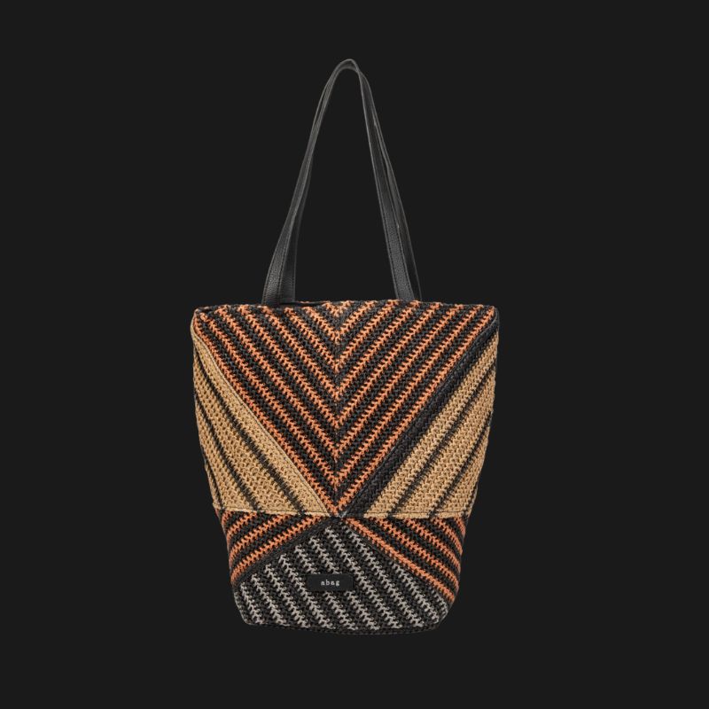Bolso de rafia natural glamuroso