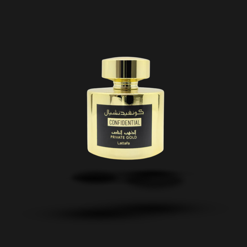 Lattafa Confidential Gold: Perfume Oriental Unissex Premium | Fragrância Luxuosa