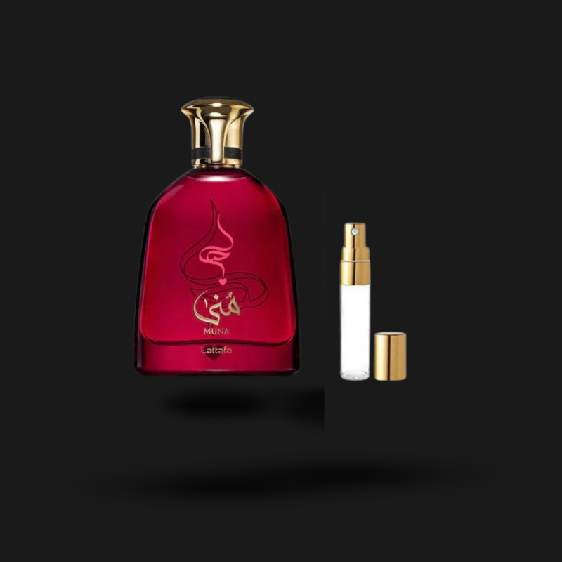 Decant Muna by Lattafa Perfumes para Mulheres e Homens | Eau de Parfum Unissexo