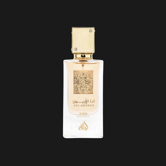 Lattafa Ana Abiyedh Poudrée - Perfume Unissex Amadeirado 60ml