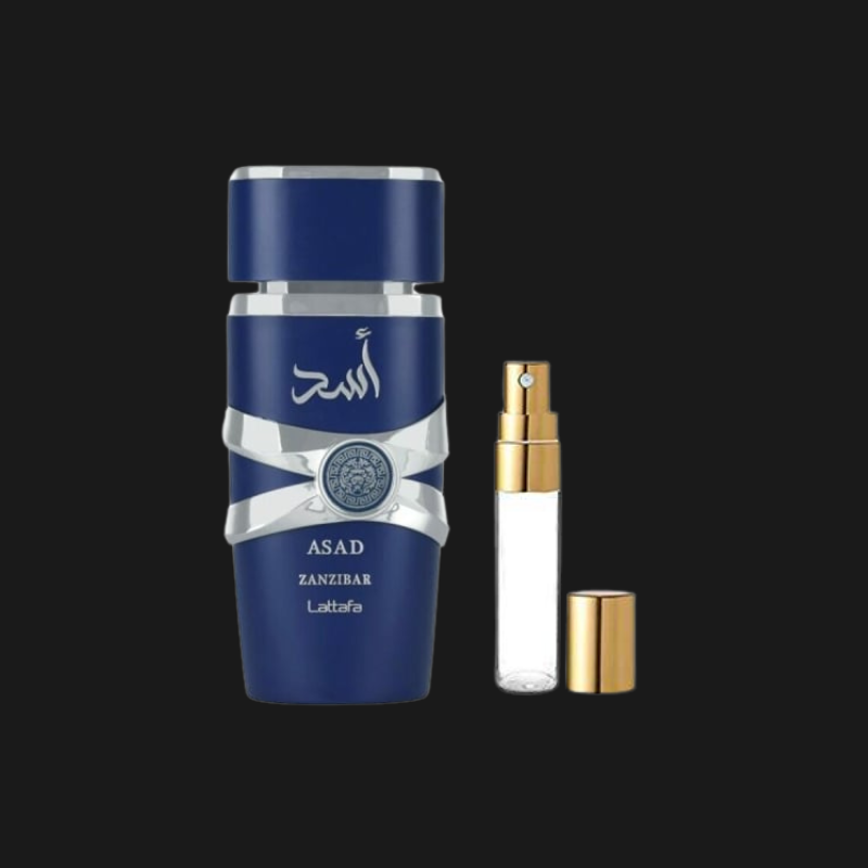 Decant Lattafa Asad Zanzibar | Eau de Parfum de Luxo Oriental