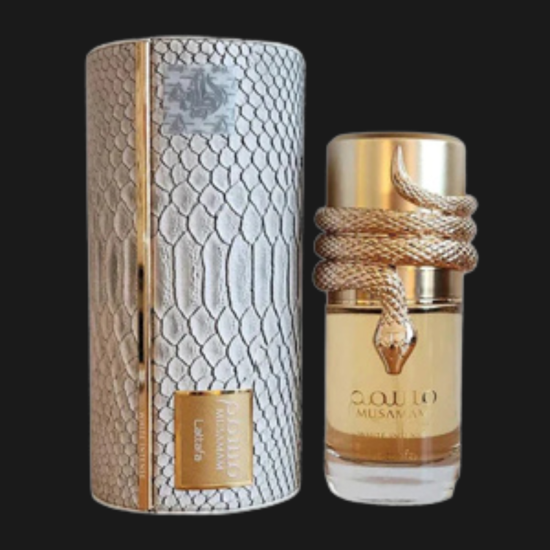 Musamam White Intense Lattafa Eau de Parfum Unissex 100ml – Perfume Amadeirado Cítrico Premium