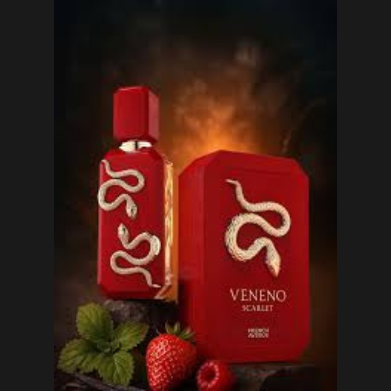Veneno Scarlet French Avenue Eau de Parfum Unissex 100ml Morango Gourmand