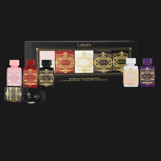 Badee Al Oud 5ml Collection Lattafa – Coffret Miniaturas Gold Scents