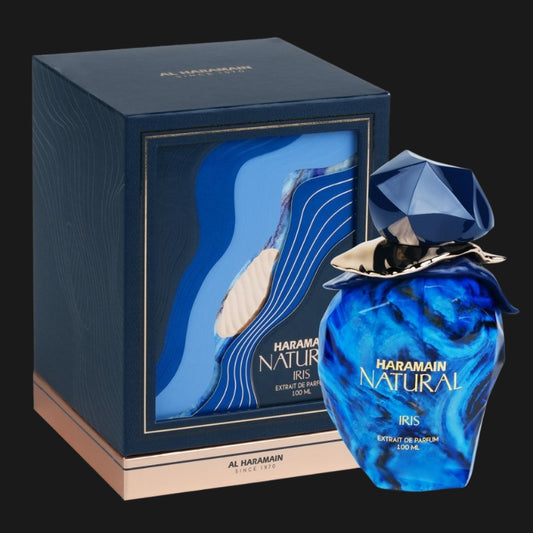 Extrato de Perfume Unissex Al Haramain Natural Iris 100ml – Fresco Floral Sofisticado
