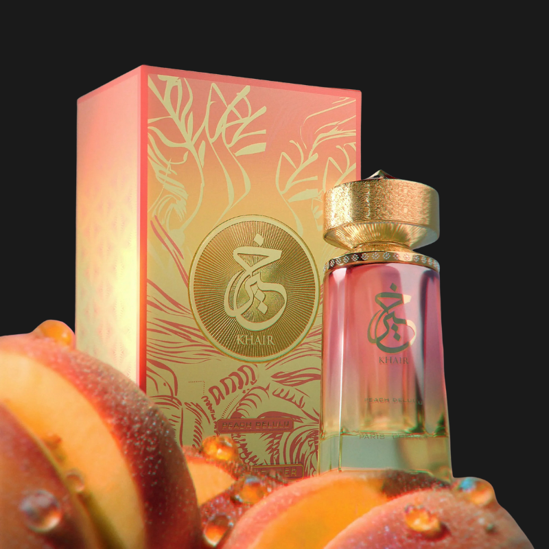 Khair Peach Delulu Paris Corner — Perfume Unissex Oriental Frutado 100ml