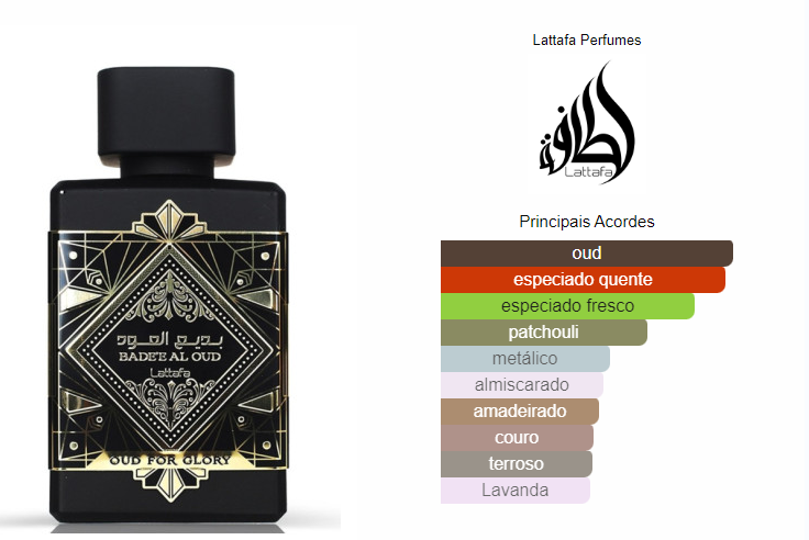 Lattafa Bade'e Al Oud (Oud For Glory) Eau de Parfum 100ml | Fragrância Unissex de Luxo