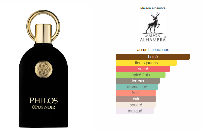 Maison Alhambra Philos Opus Noir - Eau de Parfum Unissex 100ml