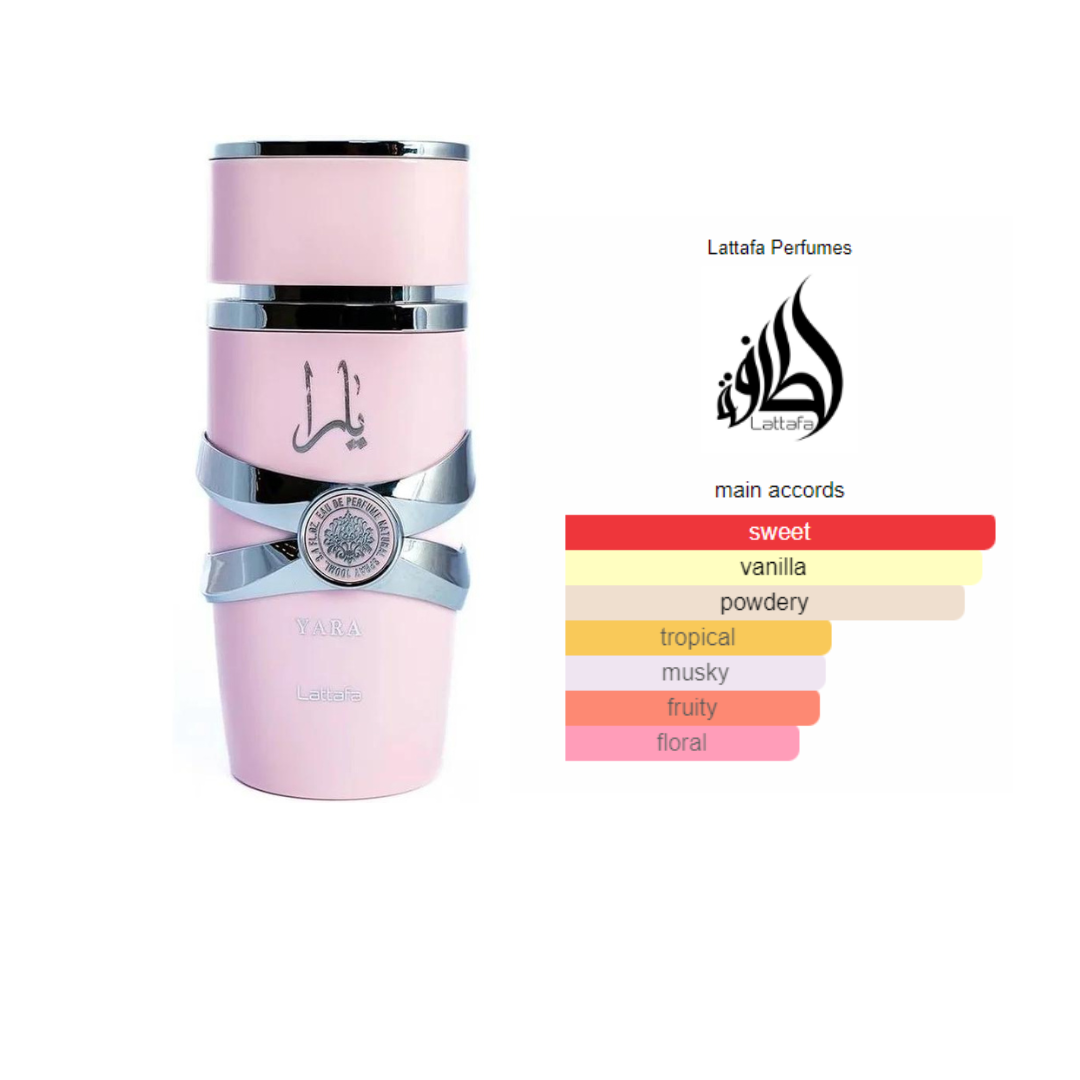 Yara by Lattafa Perfumes | Perfume Feminino 100ml de Luxo