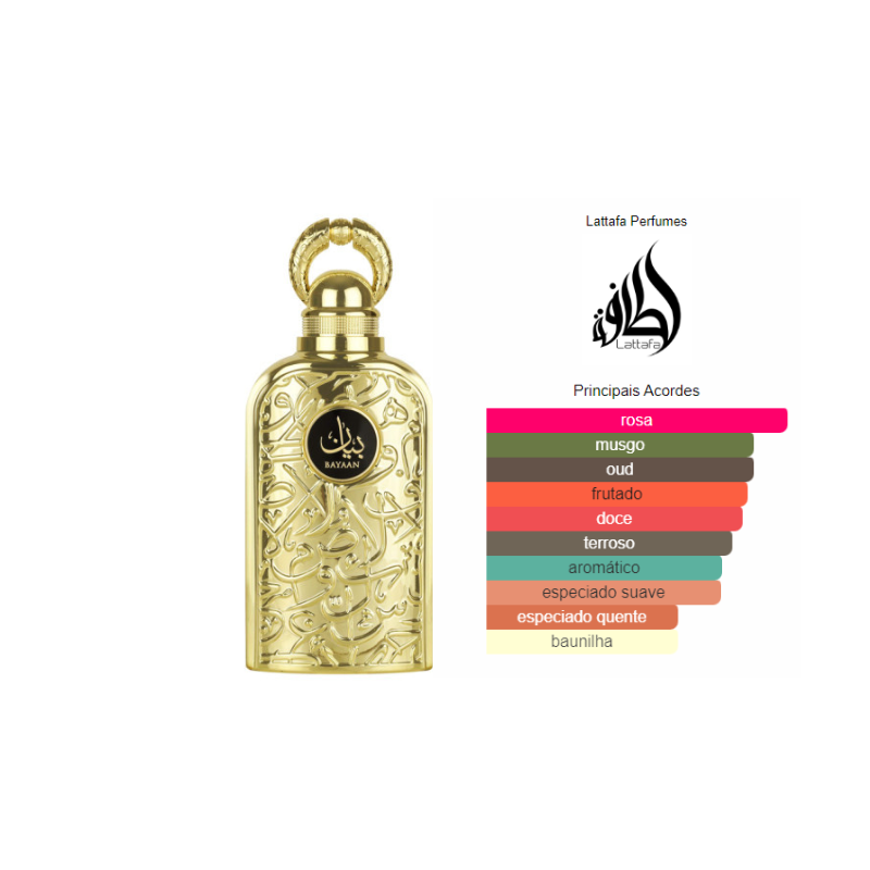 Lattafa Bayaan 3.4 Eau de Parfum Spray | Perfume Oriental de Luxo
