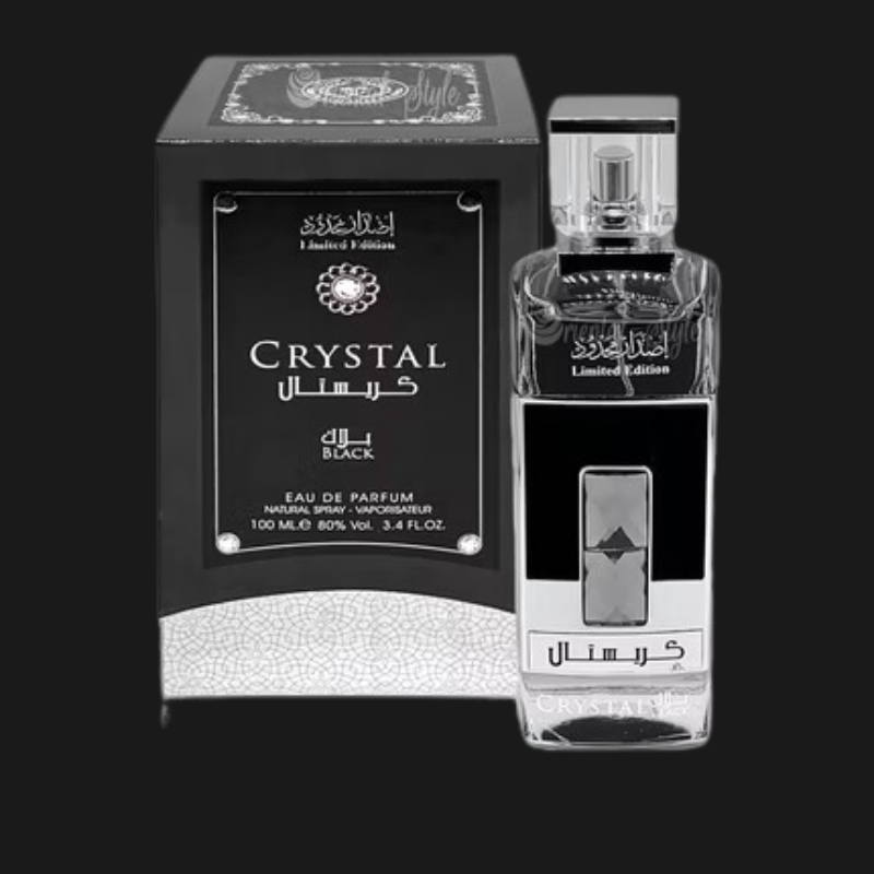 Crystal Black Eau de Parfum 100ml by Ard Al Zaafaran | Premium Arabic Perfume Spray