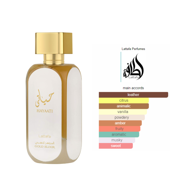 Hayaati Gold Elixir da Lattafa Perfumes | Fragrância Oriental Premium