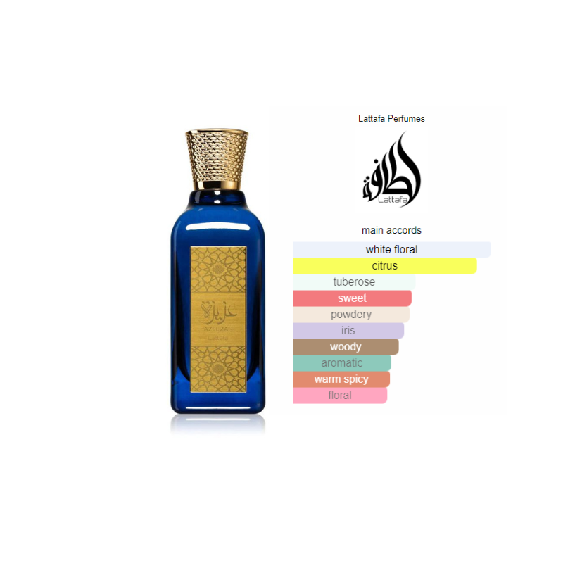 Azeezah Arabian Citrus White Musky Jasmine Eau De Parfum 100ml | Fresh and Floral Perfume