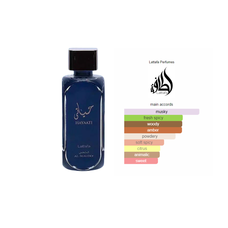 Lattafa Hayaati Al Maleky EDP 100ml | Perfume Unissex de Luxo