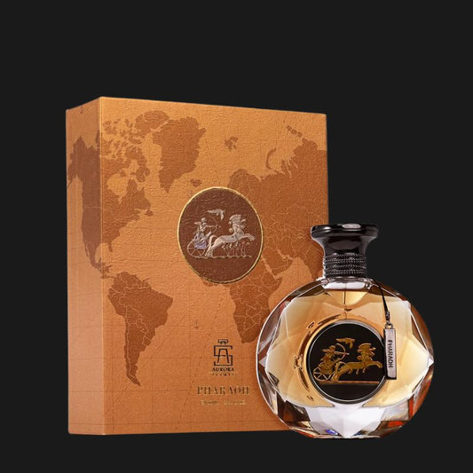 Pharaoh Eau de Parfum Masculino Aurora Scents 100ml – Especiado Amadeirado Luxuoso