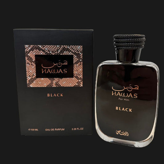 Perfume Masculino Rasasi Hawas Black EDP 100ml Amadeirado Moderno