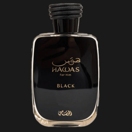Perfume Masculino Rasasi Hawas Black EDP 100ml Amadeirado Moderno