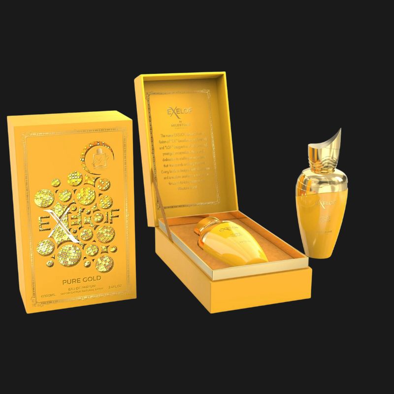 Milestone Exelof Pure Gold Unisex Citrus Amber Eau de Parfum 85ml