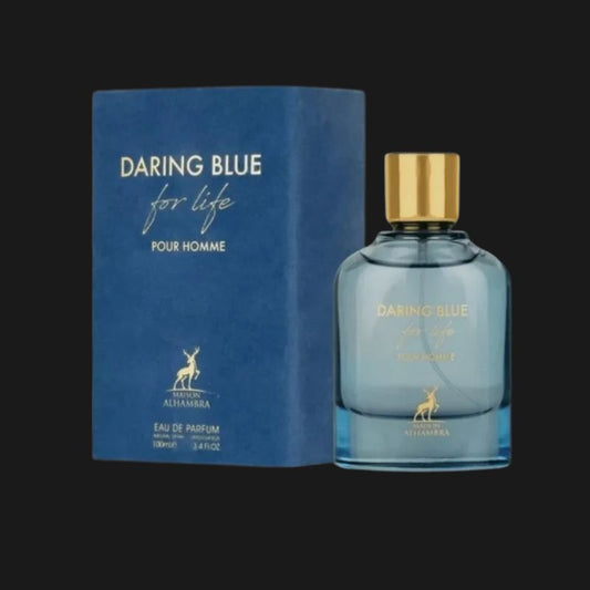 Daring Blue Maison Alhambra 100ml – Perfume Masculino Aromático Cítrico e Fougère Modern