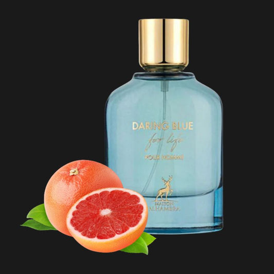 Daring Blue Maison Alhambra 100ml – Perfume Masculino Aromático Cítrico e Fougère Modern