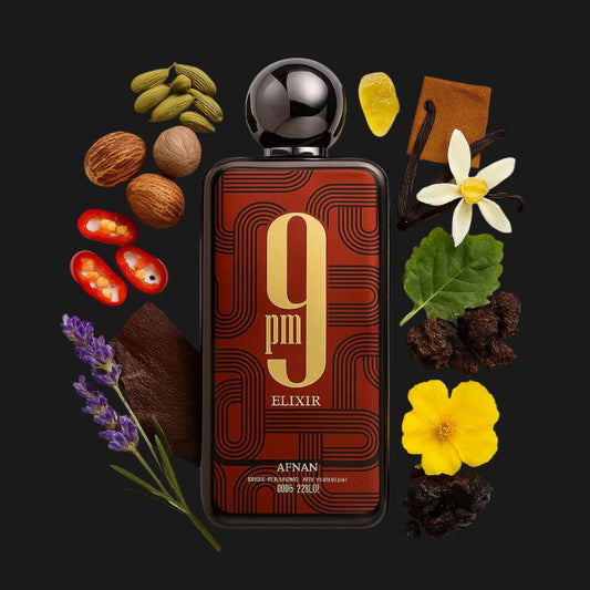 Afnan 9 PM Elixir Extrait de Parfum Unissexo 100ml – Luxo Duradouro
