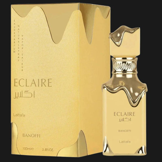 Éclaire Banana Lattafa Eau de Parfum Unissexo Gourmand 100ml