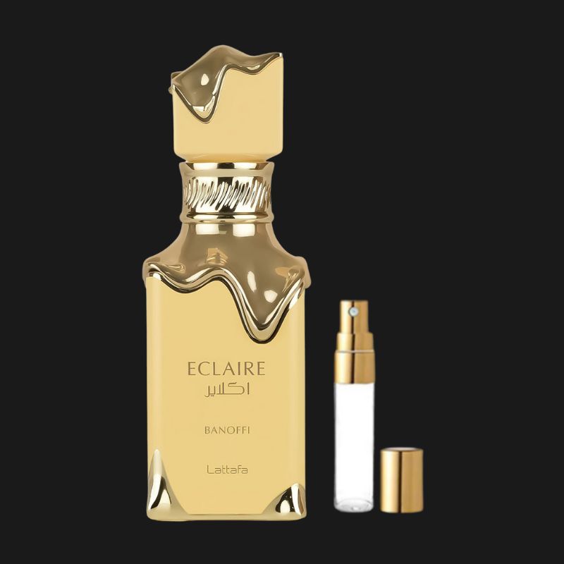 Decant Éclaire Banana Lattafa Unisex Gourmand Eau de Parfum