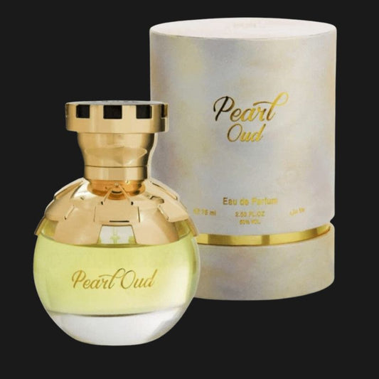 "Perfume Unissexo Pearl Oud 75ml Ahmed Al Maghribi – Floral Oriental com Oud e Âmbar"