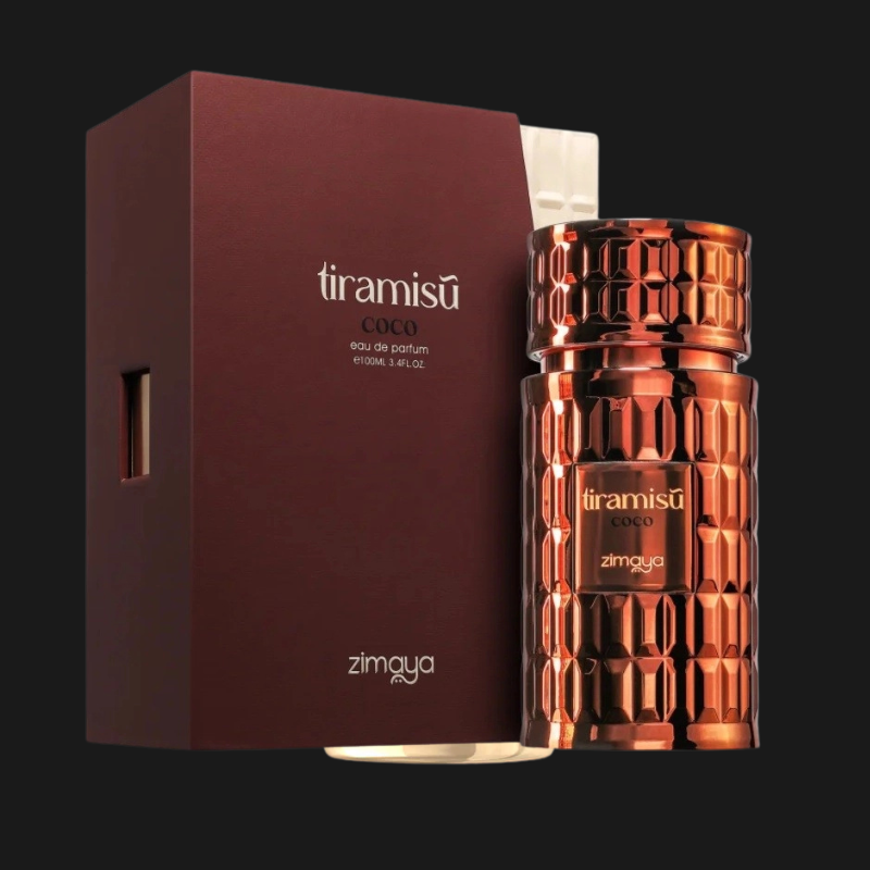 Zimaya Tiramisu Coco: Eau De Parfum Gourmet de Luxo | Fragrância Única