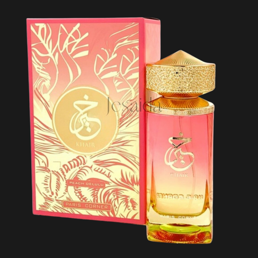 Khair Peach Delulu Paris Corner — Perfume Unissex Oriental Frutado 100ml