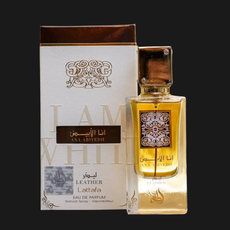 Lattafa Ana Abiyedh Leather - Perfume Unissex Amadeirado 60ml