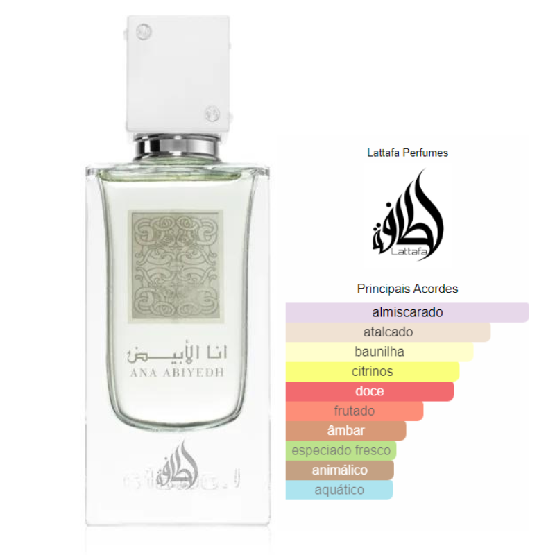 Lattafa Ana Abiyedh - Woody Unisex Eau de Parfum 60ml