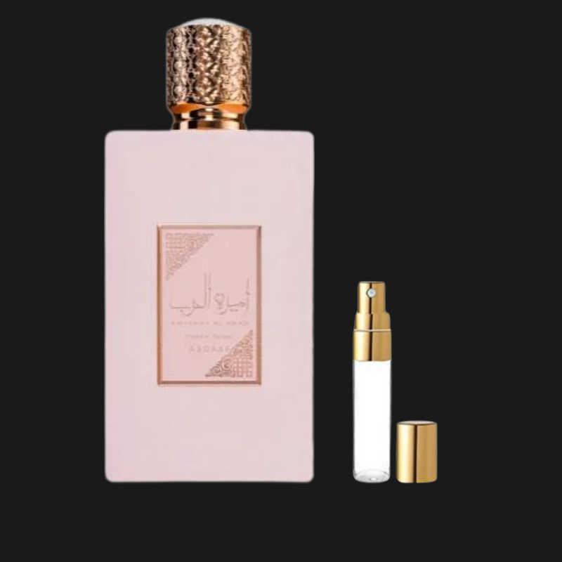 Decant Lattafa Asdaaf Ameerat Al Arab Prive Rose - Eau de Parfum Femenino Floral Frutal